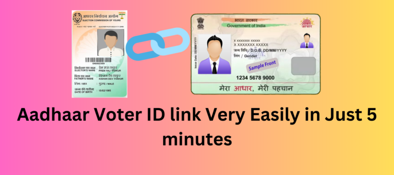 Aadhaar Voter ID link