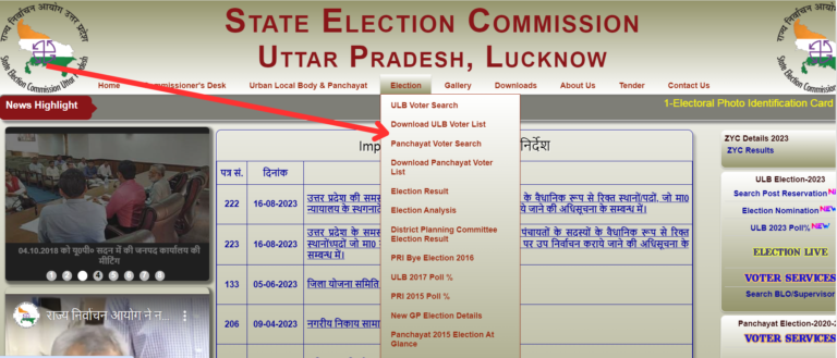 UP Gram Panchayat Voter List